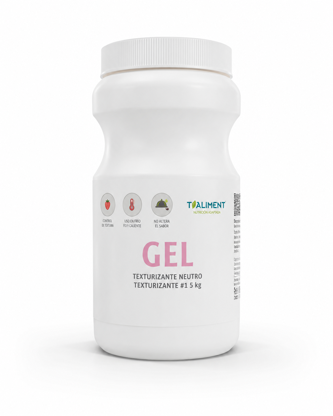 Envase profesional de 5 kg de Gel Texturizante Neutro Taliment con precinto hermético
